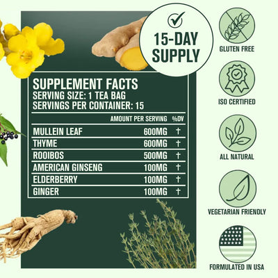 ZQYRA TEA BAGS FOR LUNG DETOX