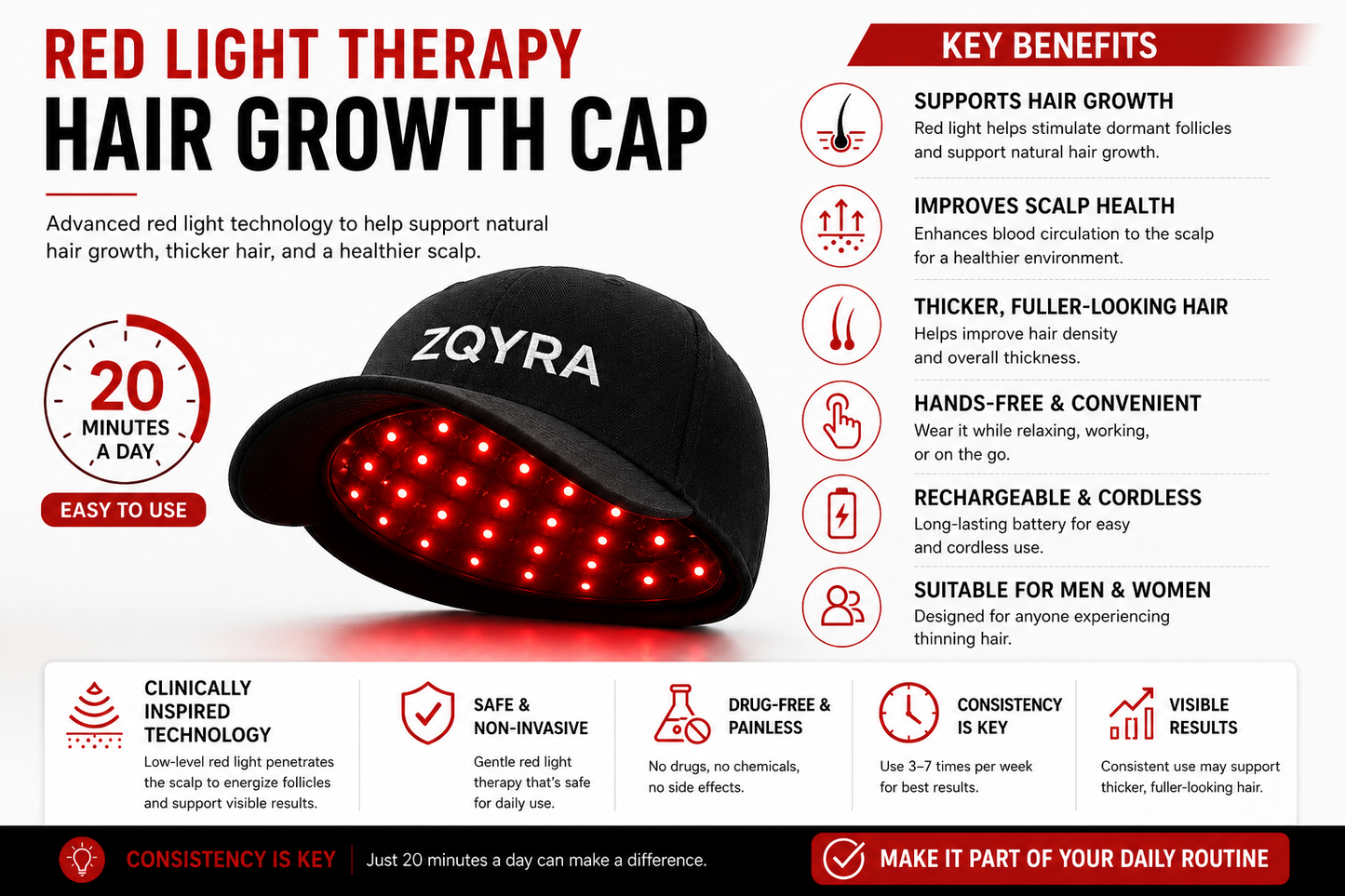 Hair Growth Therapy Cap