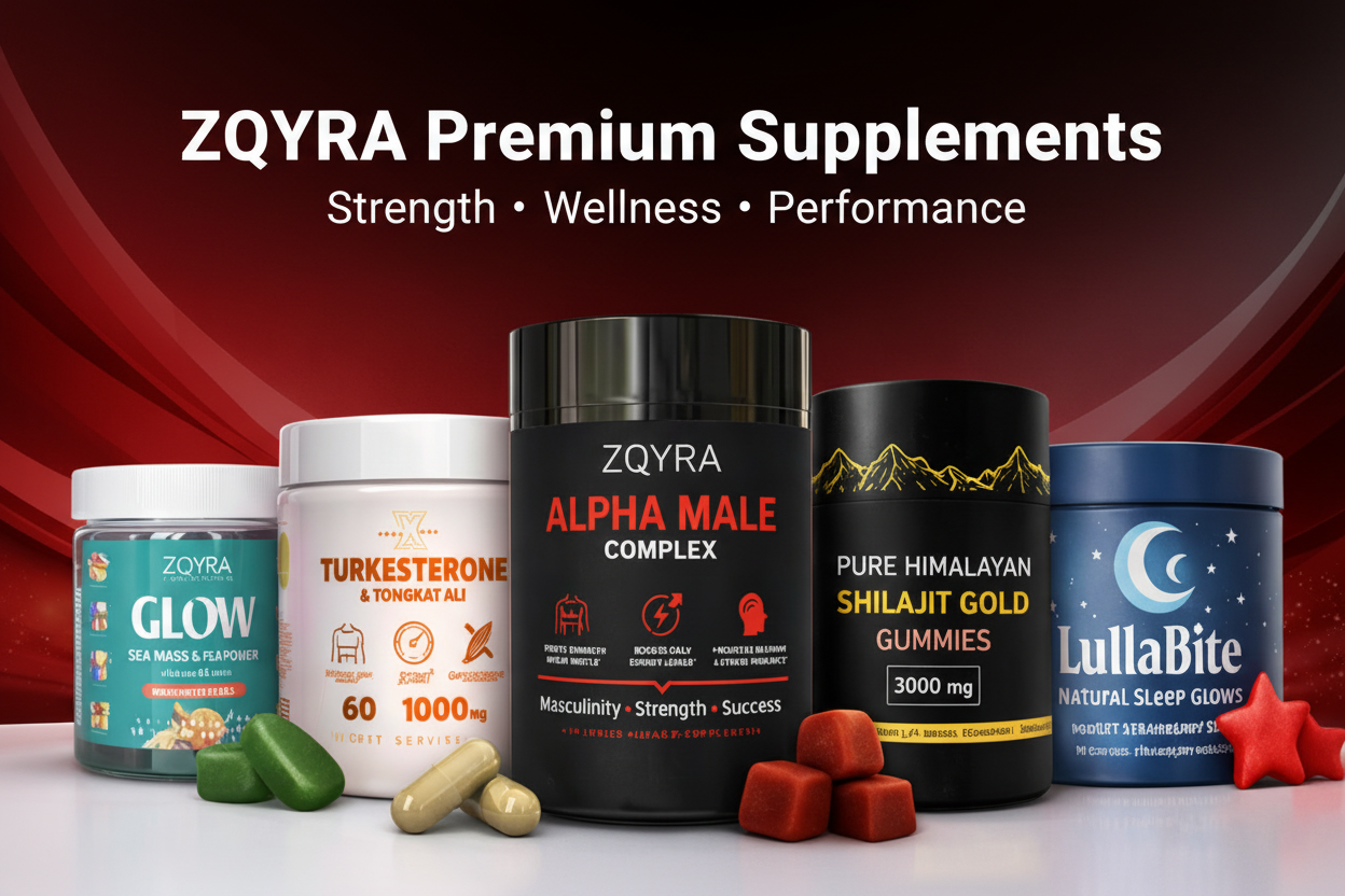 ZQYRA Premium Supplements Banner